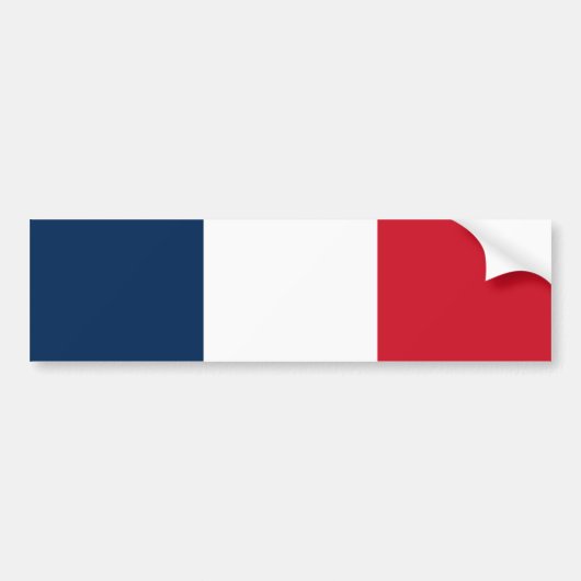 Franse vlag bumpersticker (Voorkant)