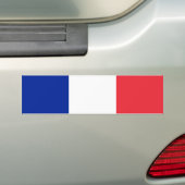 Franse vlag bumpersticker (Op auto)