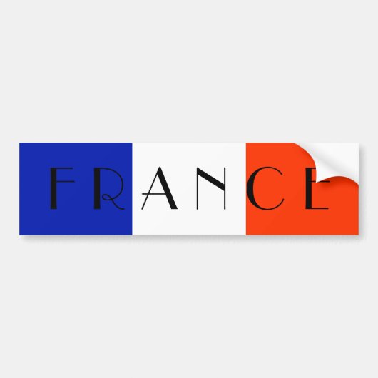 franse vlag bumpersticker (Voorkant)
