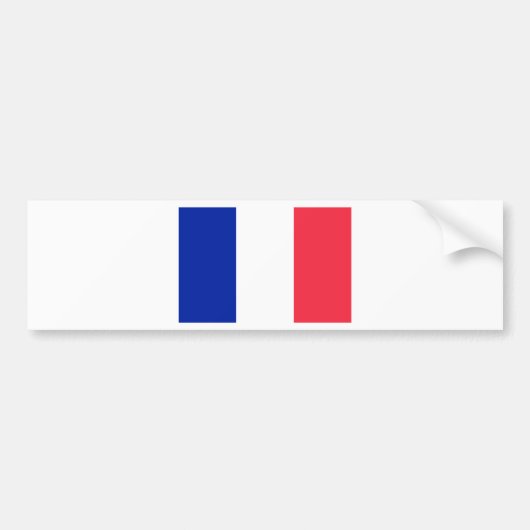 Franse vlag bumpersticker (Voorkant)