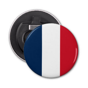 Franse vlag button flesopener