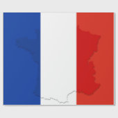 Franse vlag cadeaupapier (Vlak)