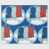 Franse vlag cadeaupapier (Vlak)