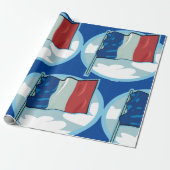 Franse vlag cadeaupapier (Uitgerold)