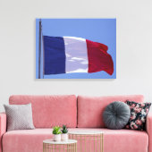 Franse vlag canvas afdruk (Insitu (Woonkamer))