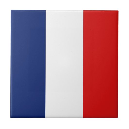 Franse vlag Ceramic Tile Tegeltje (Voorkant)