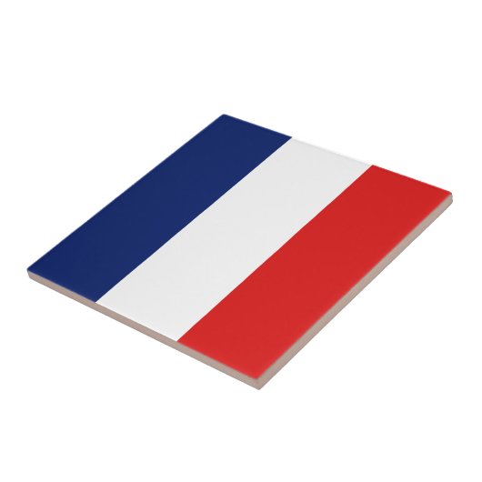 Franse vlag Ceramic Tile Tegeltje (Zijkant)