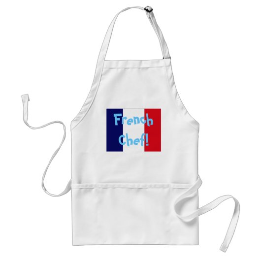 Franse vlag Chef apron Standaard Schort (Voorkant)