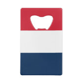 Franse vlag creditkaart flessenopener (Achterkant)