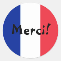 Franse Vlag Dank Je Merci!