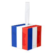 Franse vlag decoratie (Voorkant hoekig)