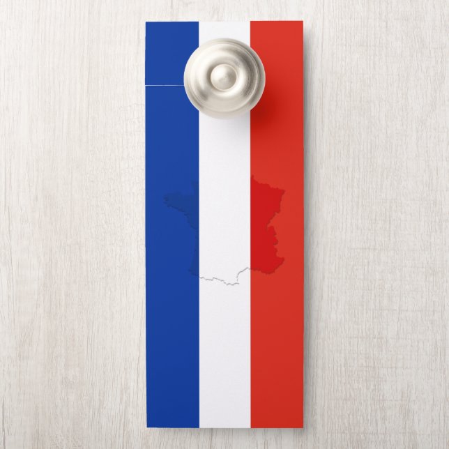 Franse vlag deurhanger (Op knop)