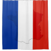 Franse vlag douchegordijn (Voorkant)