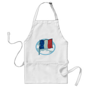 Franse vlag driekleur blauw wit rood Frankrijk Standaard Schort