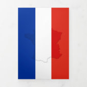 Franse vlag drieluik kaart (Cover)