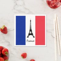 Franse vlag & Eiffel Tower - Frankrijk/sportfans