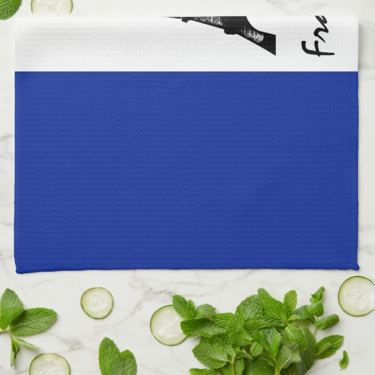 Franse vlag & Eiffel Tower - Frankrijk/sportfans Theedoek (Gevouwen)