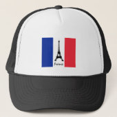 Franse vlag & Eiffel Tower - Frankrijk/sportfans Trucker Pet (Voorkant)