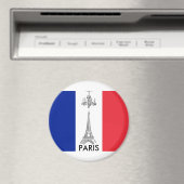 Franse vlag Eiffel Tower Paris thémnet Magnet (Insitu (Vaatwasser))
