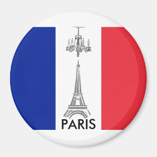 Franse vlag Eiffel Tower Paris thémnet Magnet