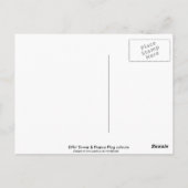 Franse vlag Eiffeltoren Briefkaart (Achterkant)