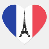 Franse vlag & Eiffeltoren - Frankrijk /sportfans