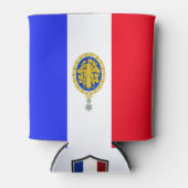 Franse vlag-embleem blikjeskoeler (Voorkant)