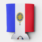 Franse vlag-embleem blikjeskoeler (Achterkant)