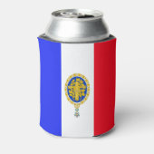 Franse vlag-embleem blikjeskoeler (Blikje Achterkant)