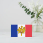 Franse vlag & embleem, Vlag van Frankrijk Visitekaartje (Staand voorkant)