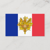 Franse vlag & embleem, Vlag van Frankrijk Visitekaartje (Voorkant)