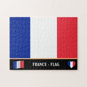 Franse vlag en Frans land / Frankrijk Legpuzzel