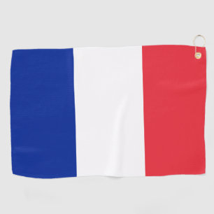 Franse vlag en Franse golf- en sportgolf Parijs Golfhanddoek