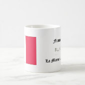 Franse vlag en nationale hymne koffiemok (Center)