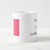 Franse vlag en volkslied koffie / thee mok (Voorkant)