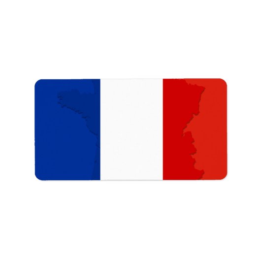 Franse vlag etiket (Voorkant)