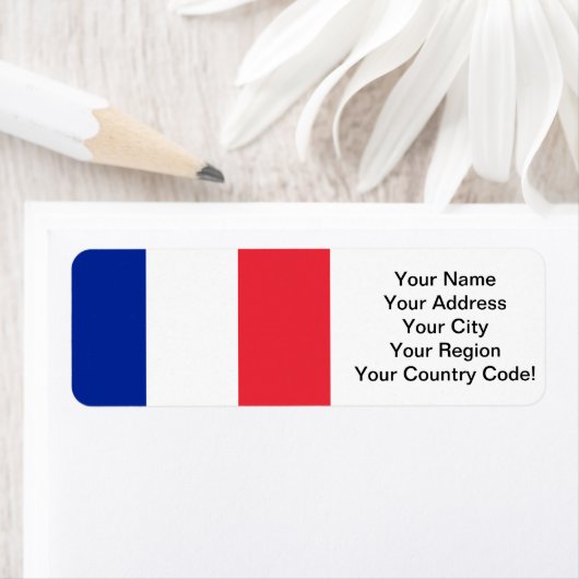 Franse vlag etiket (Insitu)