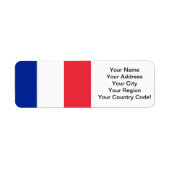 Franse vlag etiket (Voorkant)