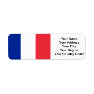 Franse vlag etiket