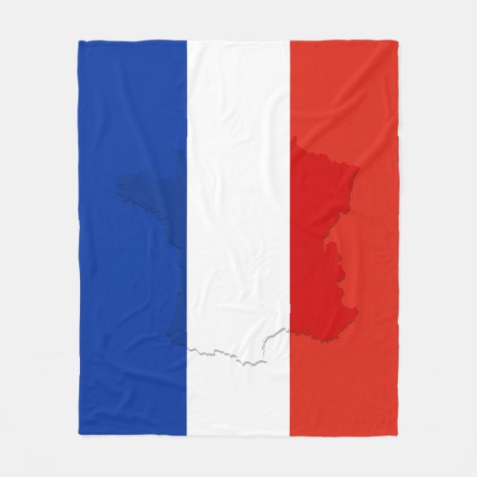 Franse vlag fleece deken (Voorkant)