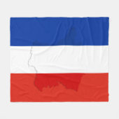 Franse vlag fleece deken (Voorkant (Horizontaal))