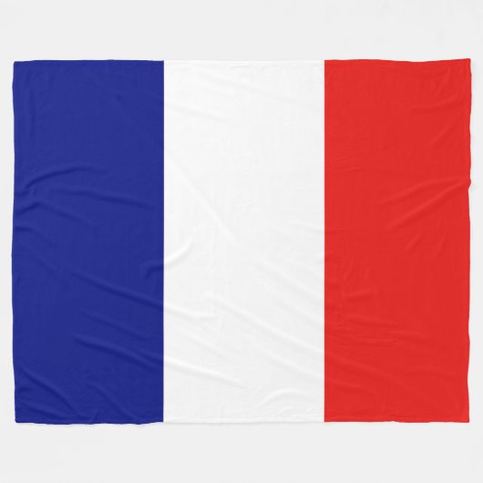 FRANSE VLAG FLEECE DEKEN (Voorkant (Horizontaal))