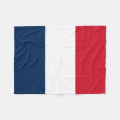 Franse Vlag Fleece Deken (Voorkant (Horizontaal))