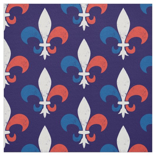 Franse vlag Fleur de Lys Stof (Swatch)
