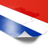 Franse vlag foto afdruk (Hoek)