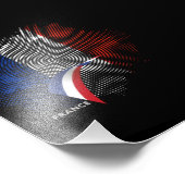 Franse vlag foto afdruk (Hoek)