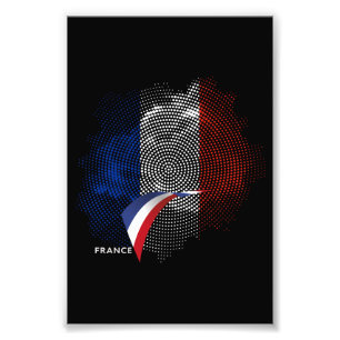 Franse vlag foto afdruk