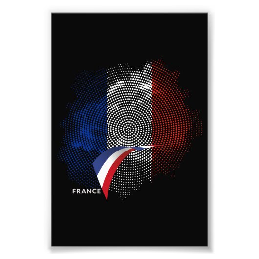 Franse vlag foto afdruk (Voorkant)