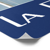 Franse vlag Foto met naam la France Poster (Hoek)