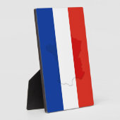 Franse vlag fotoplaat (Zijkant)